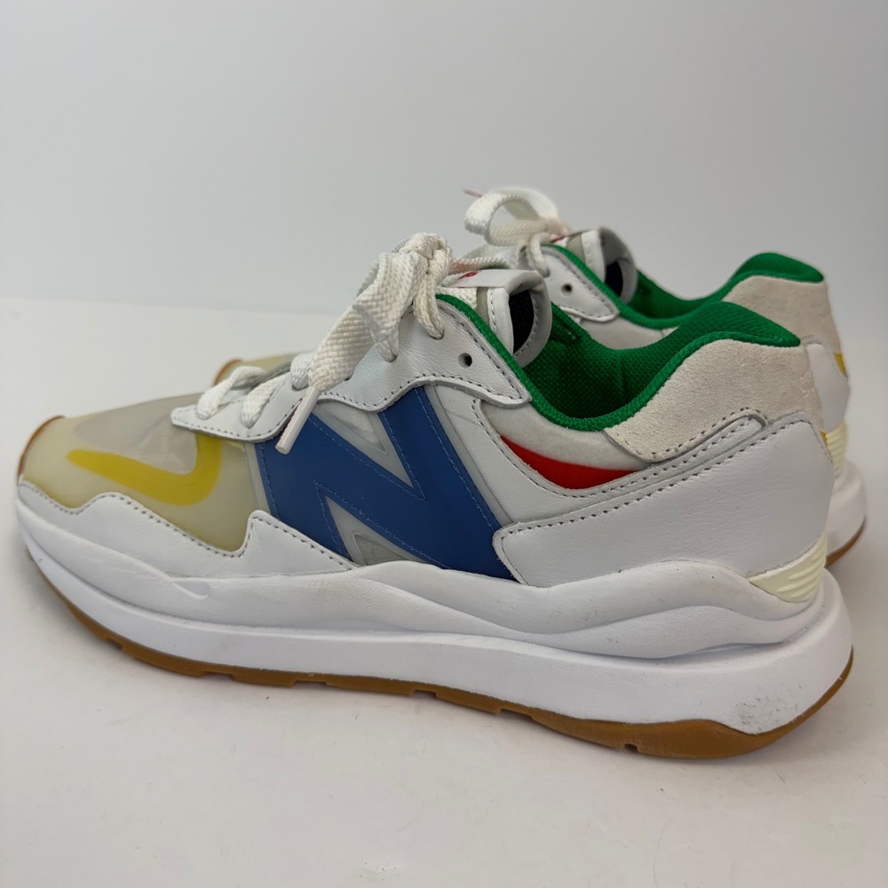 New Balance x STAUD 57/40 Mens Sneakers White Blue Green Yellow M5740SR Mens 8 - Picture 5 of 10